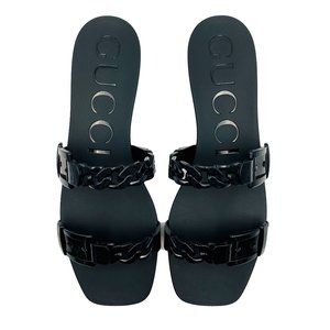Gucci Teena Chain Strap Slide Sandal